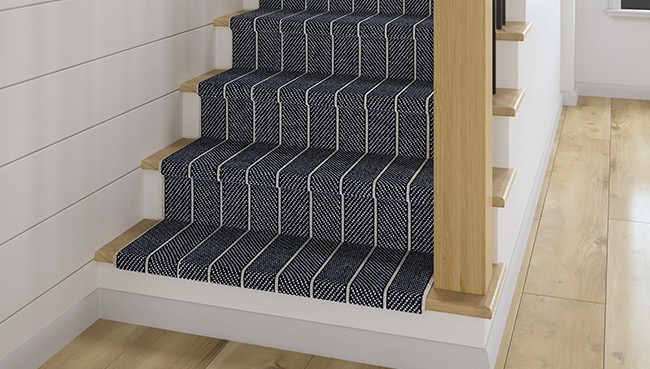 Stairway carpet runner | Havertown Carpet