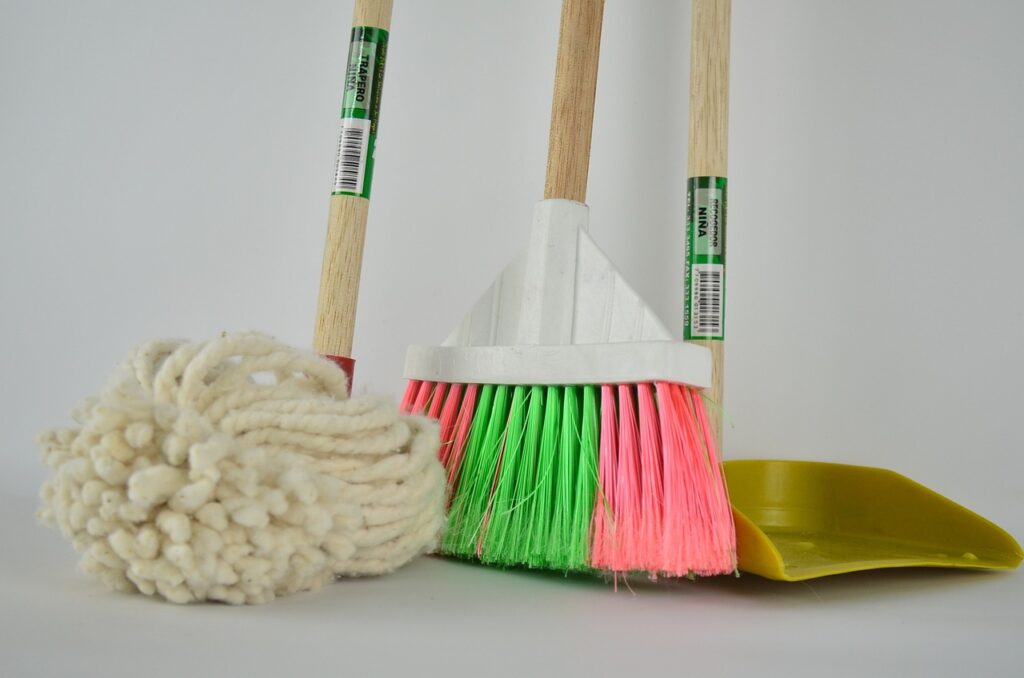 Mop broom dust pan | Havertown Carpet