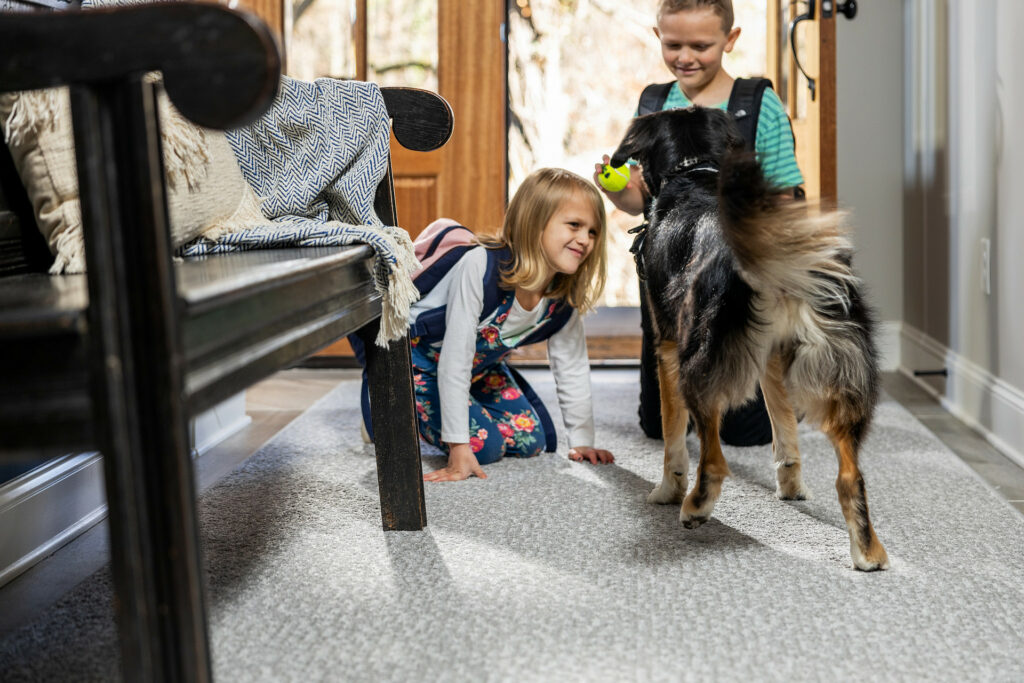 Kids on carpet floor | Havertown Carpet